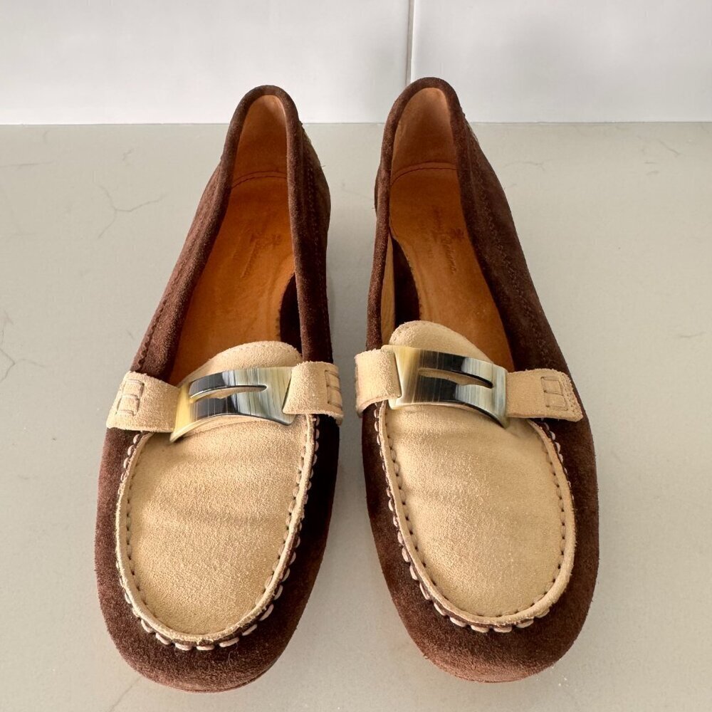 Vintage Tommy Bahama Suede Driving Loafers Brown - Made in Italy - Picture 6 of 8